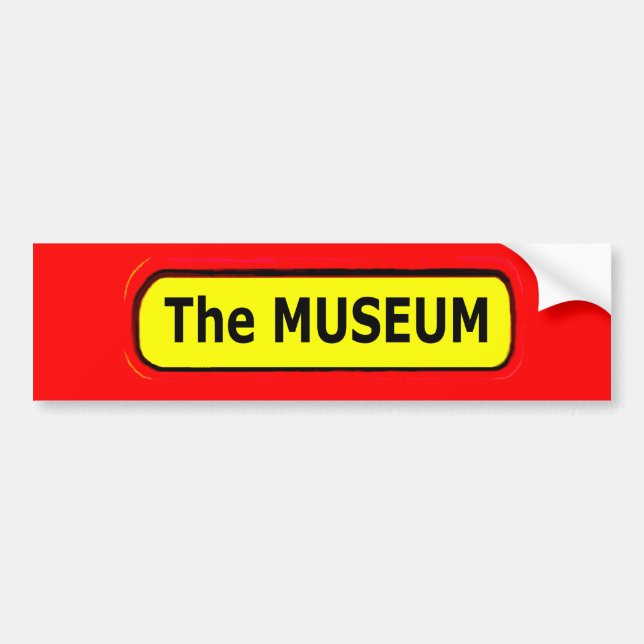 Autocollant De Voiture Logo du MUSÉE Le MUSÉE Zazzle (Devant)