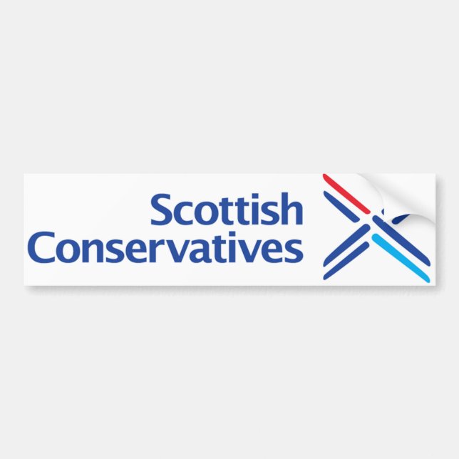 Autocollant De Voiture Logo écossais de conservateurs (Devant)