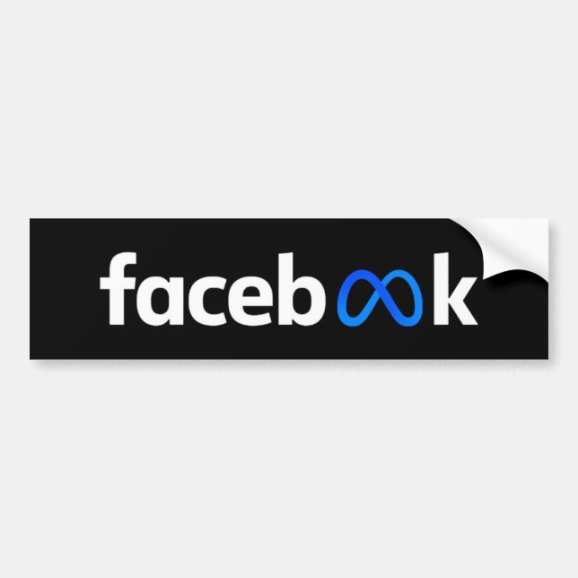 Autocollant De Voiture Logo Facebook Meta (Devant)