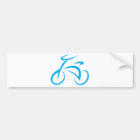 Logo faisant du vélo de bicyclette bleue fraîche