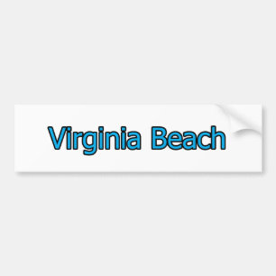 Autocollant De Voiture Logo texte Virginia Beach
