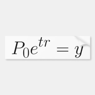 Autocollant De Voiture Loi exponentielle