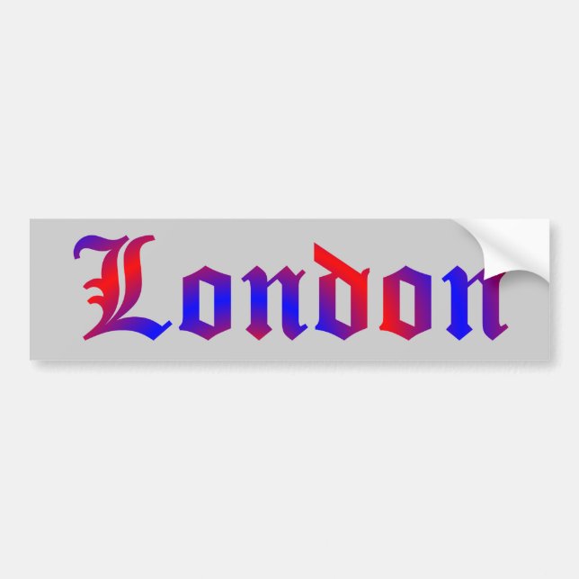 Autocollant De Voiture Londres (Devant)