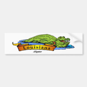 Autocollant De Voiture Louisiane Gator