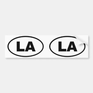 Autocollant De Voiture Louisiane LA oval