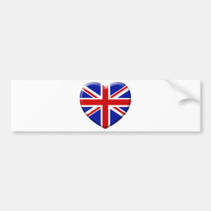 Autocollant De Voiture love drapeau Angleterre