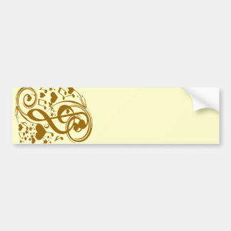 Autocollant De Voiture Love & Joy-Gold_
