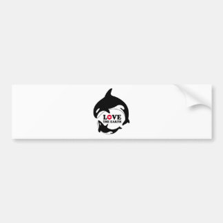 AUTOCOLLANT DE VOITURE LOVE THE EARTH
