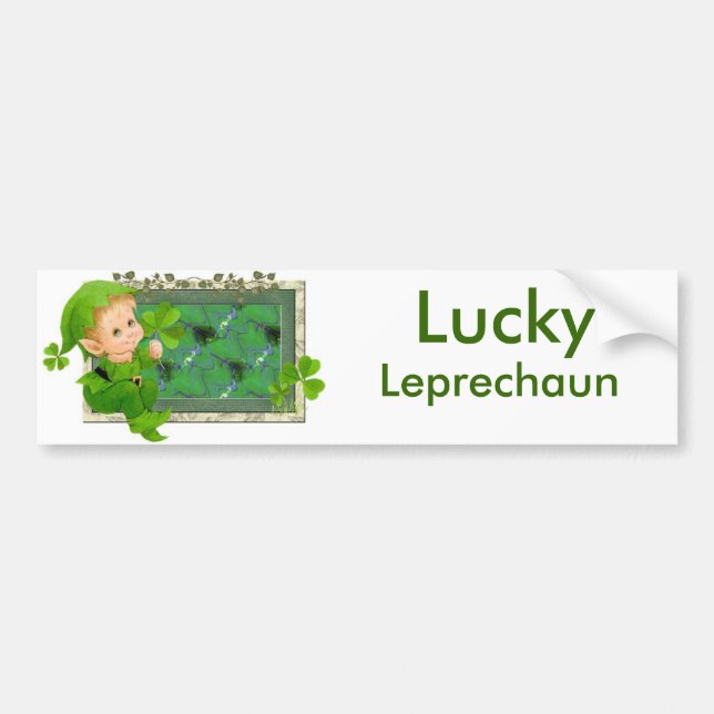 Autocollant De Voiture Lutin chanceux (Devant)
