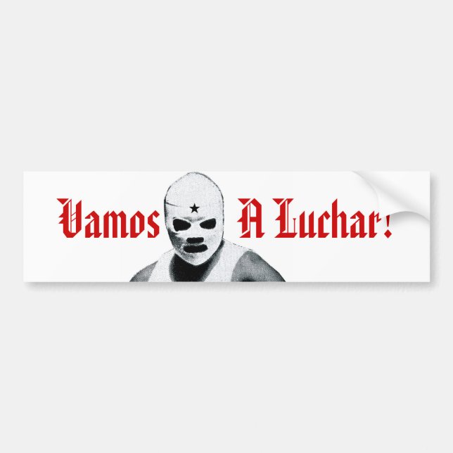 Autocollant De Voiture Lutteur mexicain (Devant)
