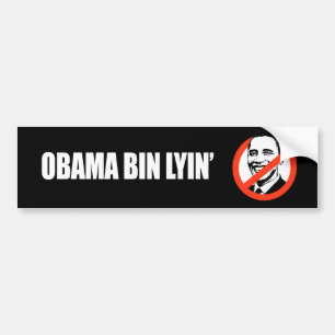 Autocollant De Voiture Lyin de poubelle d'Anti-Obama - d'obama