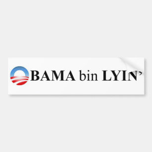 Autocollant De Voiture Lyin de poubelle d'Obama