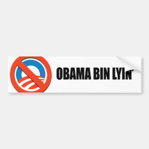 Autocollant De Voiture Lyin de poubelle d'Obama