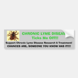 Autocollant De Voiture LYME tic et CHRONIQUE DISEASETicks je ! ! ! ,