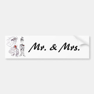 Autocollant De Voiture M. et Mme.