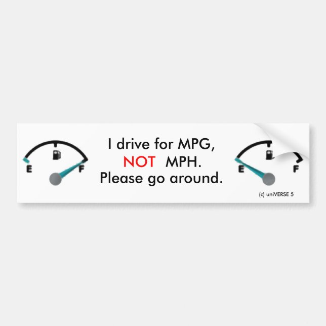 Autocollant De Voiture M/H de MPG pas (Devant)