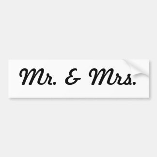 Autocollant De Voiture M. & Mme