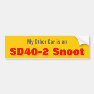 Autocollant De Voiture Ma autre voiture est un museau de SD40-2