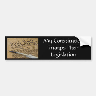 Autocollant De Voiture Ma constitution Trumps leur législation