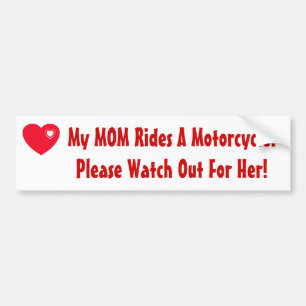 Autocollant De Voiture Ma MAMAN monte une moto !