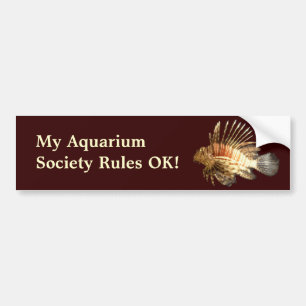 Autocollant De Voiture Ma Société d'Aquarium est géniale !