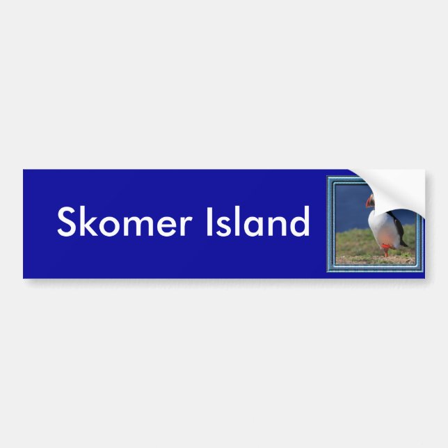 Autocollant De Voiture Macareux d'île de Skomer (Devant)