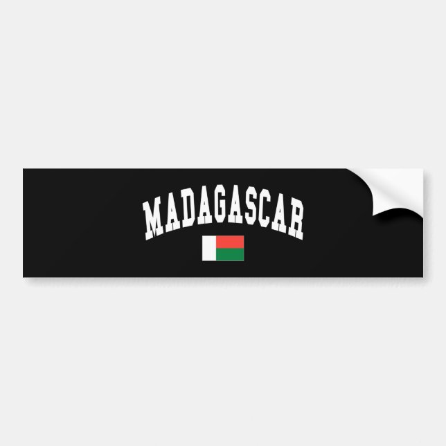 AUTOCOLLANT DE VOITURE MADAGASCAR (Devant)