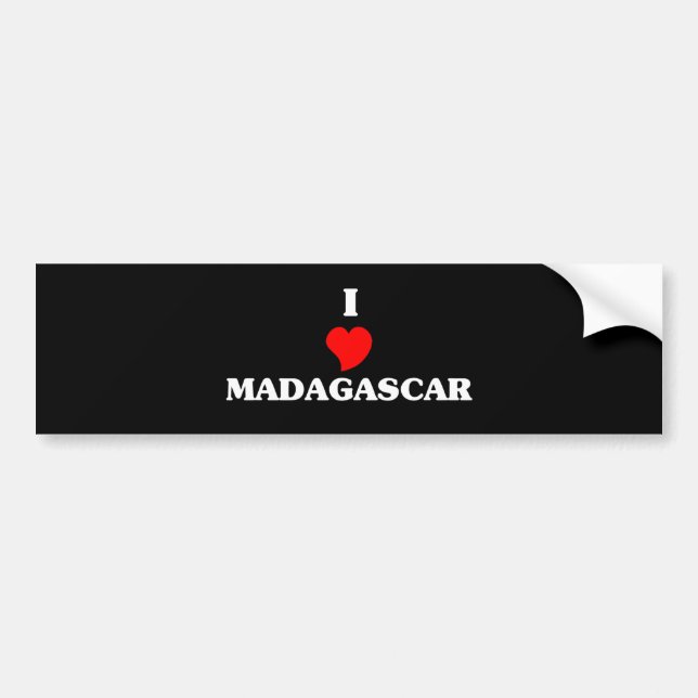 AUTOCOLLANT DE VOITURE MADAGASCAR (Devant)