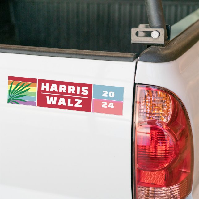 AUTOCOLLANT DE VOITURE MADAME LE PRÉSIDENT KAMALA HARRIS WALZ 2024 (Sur camion)