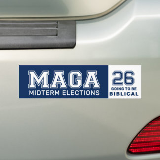 Autocollant De Voiture MAGA 2026 Midterms