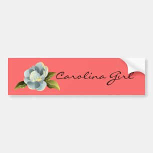 Autocollant De Voiture Magnolia de fille de la Caroline