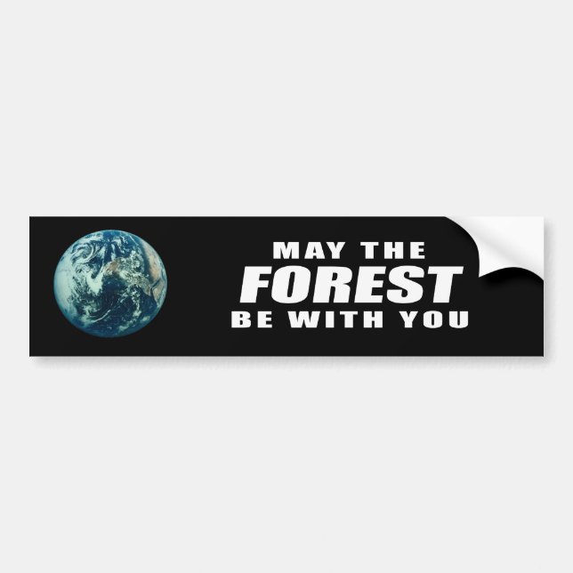 Autocollant De Voiture Mai la forêt soit avec vous (Devant)
