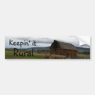 Autocollant De Voiture Maintenez-le rural