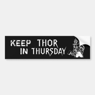 AUTOCOLLANT DE VOITURE MAINTENEZ LE THOR DANS JEUDI - B