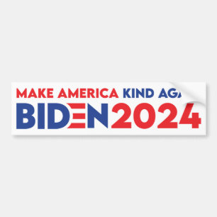 Autocollant De Voiture Make America Kind Again Biden President 2024