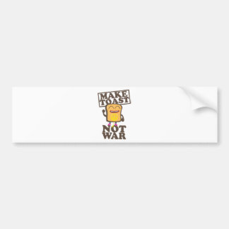 Autocollant De Voiture Make Toast not War