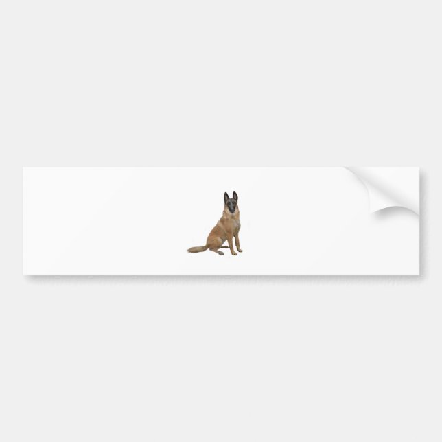 Autocollant De Voiture Malinois belge (A) (Devant)