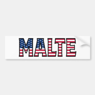 Autocollant De Voiture Malte Nom Vorname USA Aufkleber Sticker Auto
