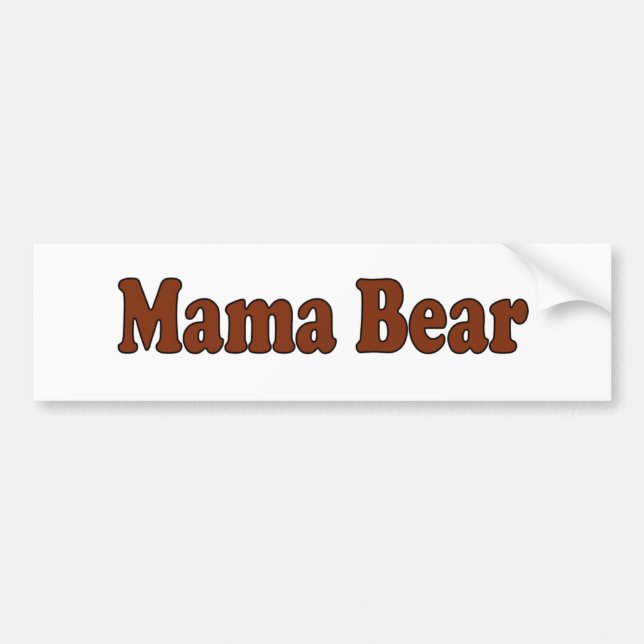 Autocollant De Voiture Maman Bear (Devant)