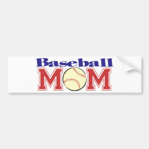 Autocollant De Voiture Maman de base-ball