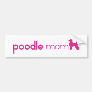 Autocollant De Voiture Maman de caniche