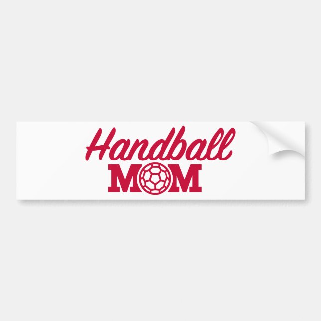 Autocollant De Voiture Maman de handball (Devant)