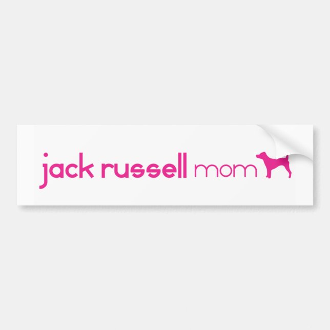 Autocollant De Voiture Maman de Jack Russell Terrier (Devant)
