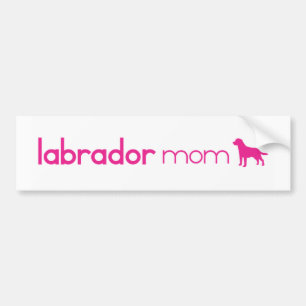 Autocollant De Voiture Maman de labrador retriever