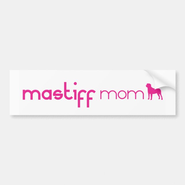 Autocollant De Voiture Maman de mastiff (Devant)