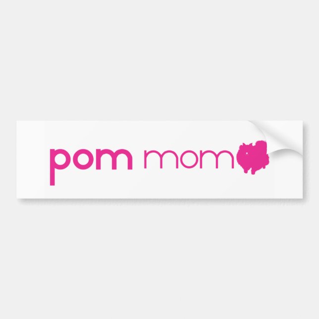Autocollant De Voiture Maman de Pomeranian (Devant)
