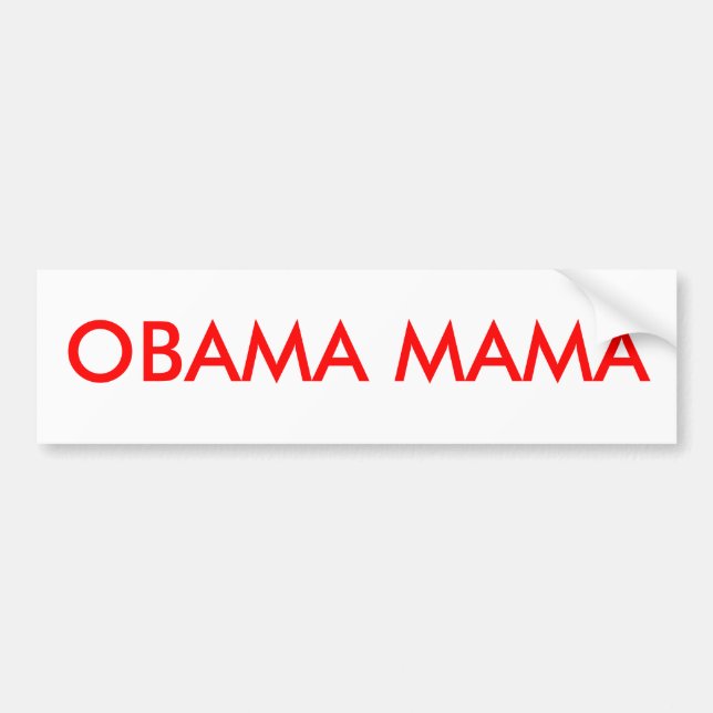AUTOCOLLANT DE VOITURE MAMAN D'OBAMA (Devant)