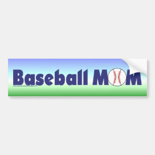 Autocollant De Voiture Maman du baseball