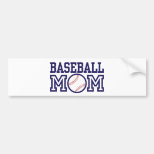 Autocollant De Voiture Maman du baseball