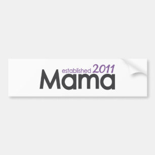 Autocollant De Voiture Maman Established 2011